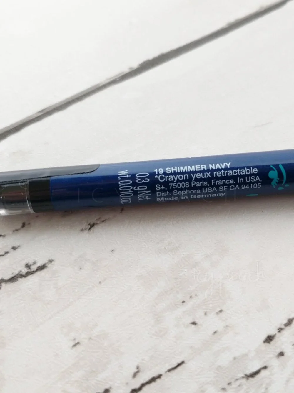 Sephora Shimmer Navy Waterproof 12HR Retractable Eyeliner Pencil 19 New Classic